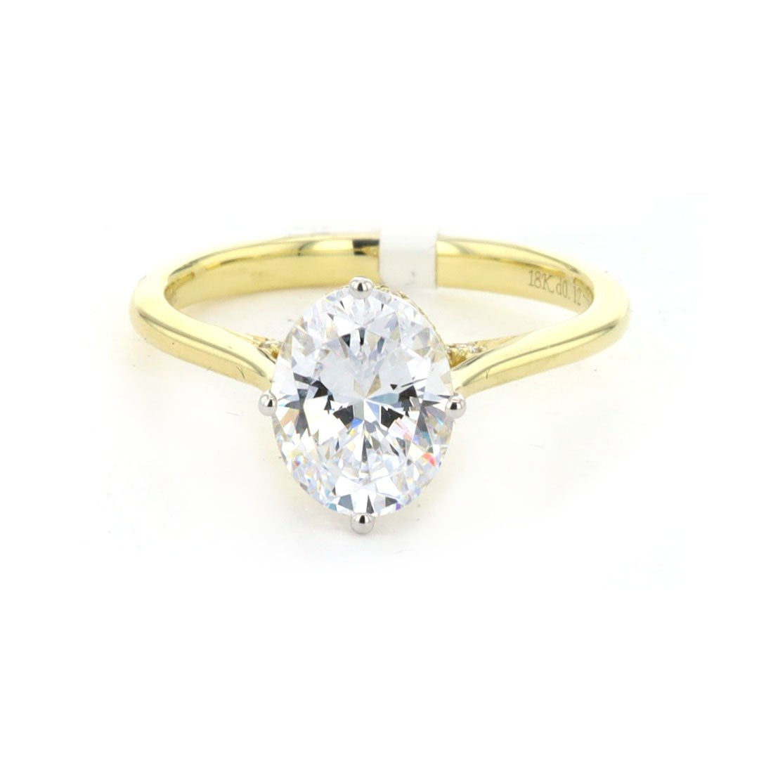 0.12 ctw Diamond Halo Engagement Ring