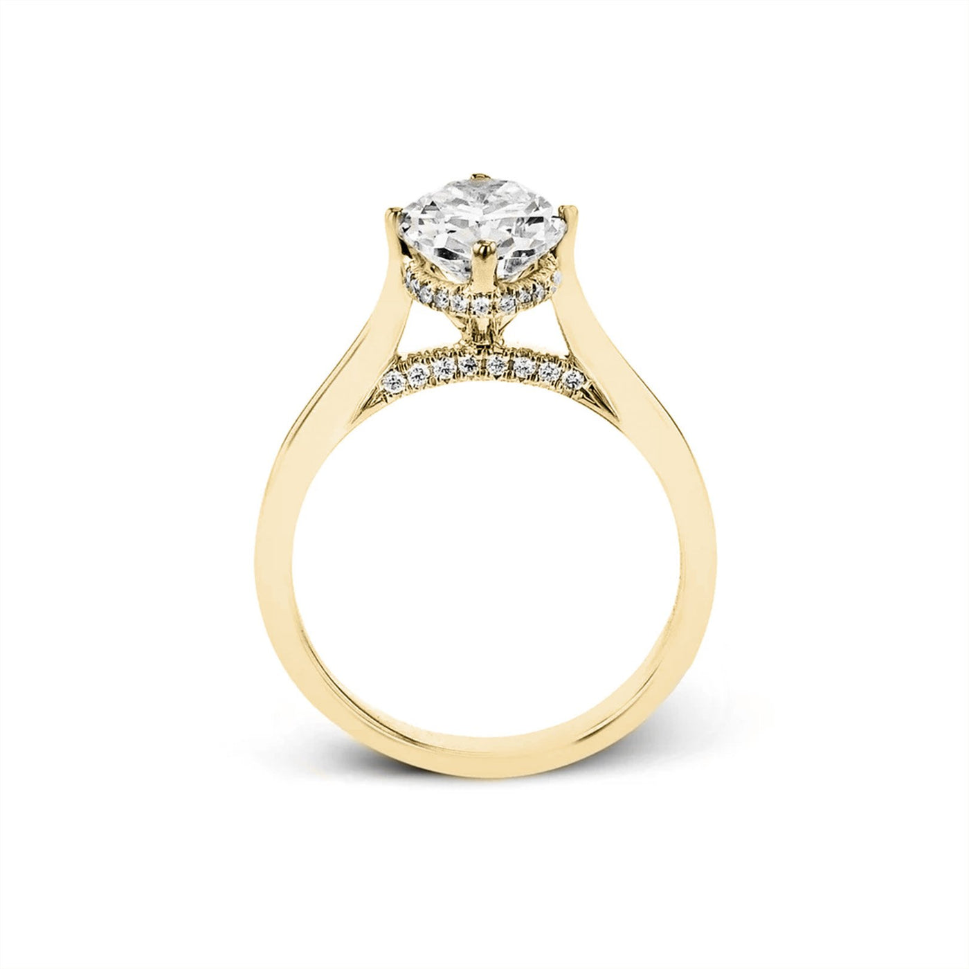 0.12 ctw Diamond Halo Engagement Ring