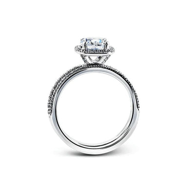 0.29 ctw Diamond Halo Engagement Ring