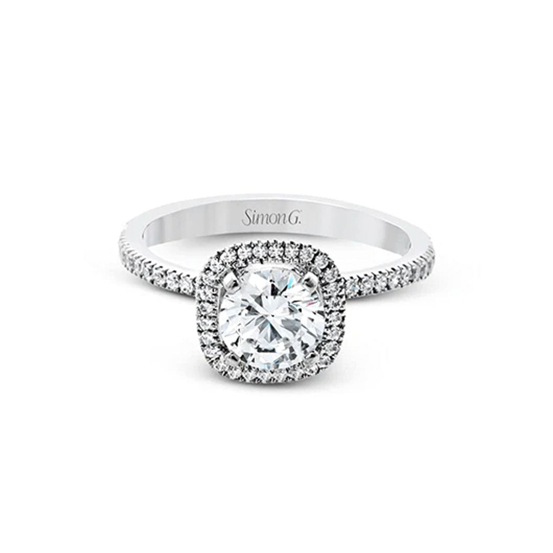 0.29 ctw Diamond Halo Engagement Ring