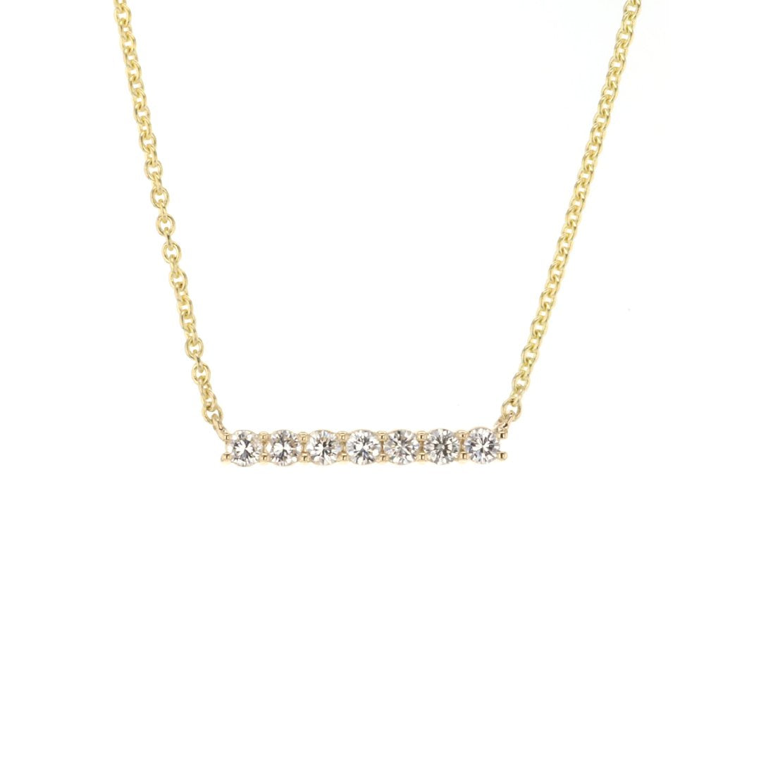 0.51 ctw Diamond Bar Necklace