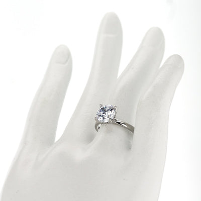 0.09 ctw Diamond Hidden Halo Engagement Ring