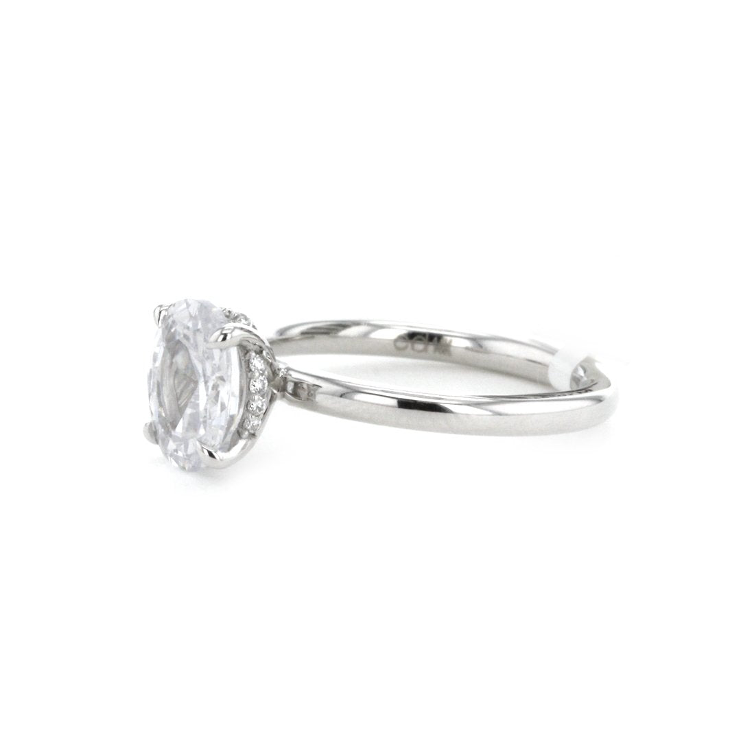 0.14 ctw Diamond Halo Engagement Ring