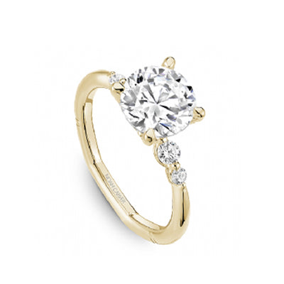 0.28 ctw Diamond Hidden Halo Engagement Ring