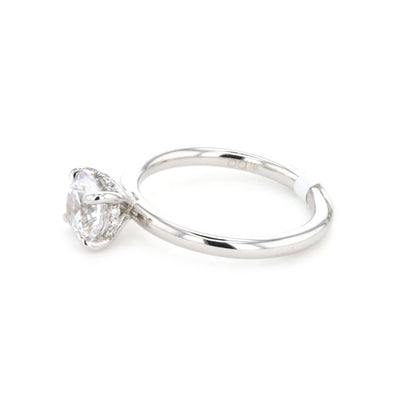 0.07 ctw Diamond Hidden Halo Engagement Ring