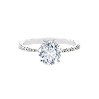 0.46 ctw Diamond Halo Engagement Ring