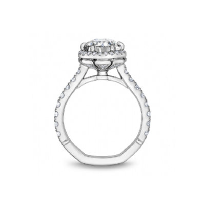 0.70 ctw Diamond Halo Engagement Ring