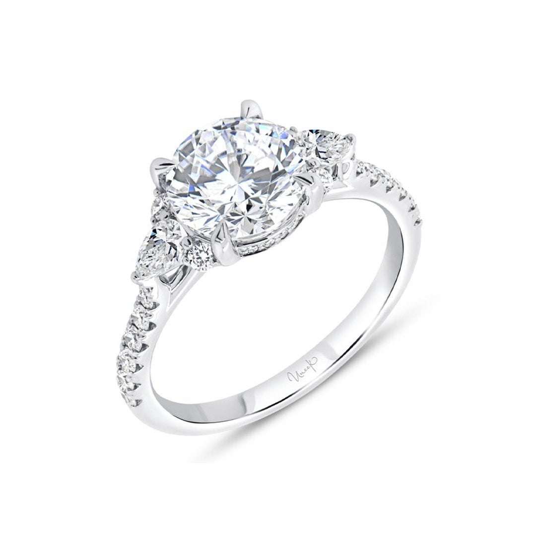 0.60 ctw Diamond Hidden Halo Engagement Ring