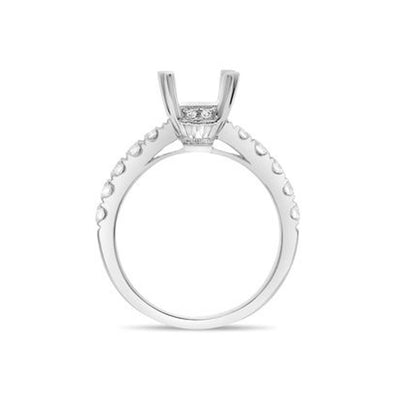 0.55 ctw Diamond Halo Engagement Ring