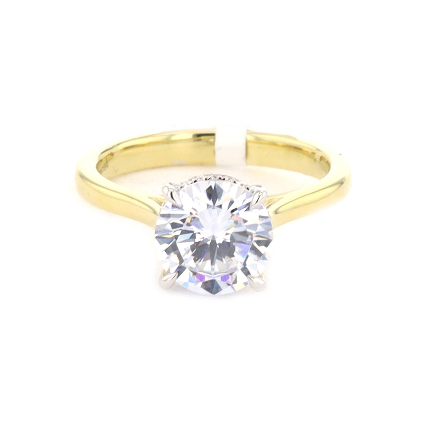 0.06 ctw Diamond Halo Engagement Ring