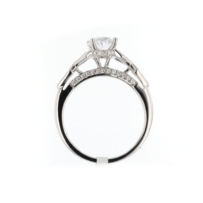 0.14 ctw Diamond Halo Engagement Ring