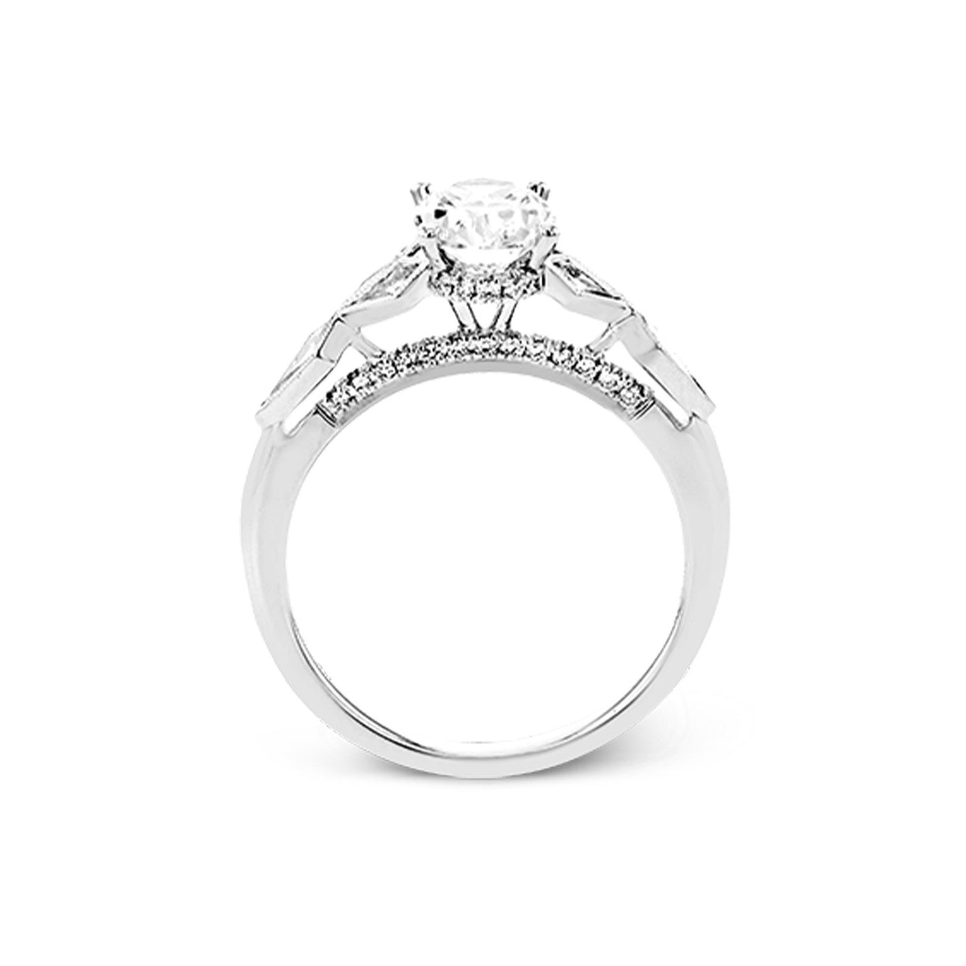 0.14 ctw Diamond Halo Engagement Ring