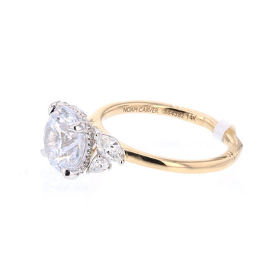 0.42 ctw Diamond Hidden Halo Engagement Ring