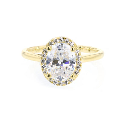 0.14 ctw Diamond Halo Engagement Ring