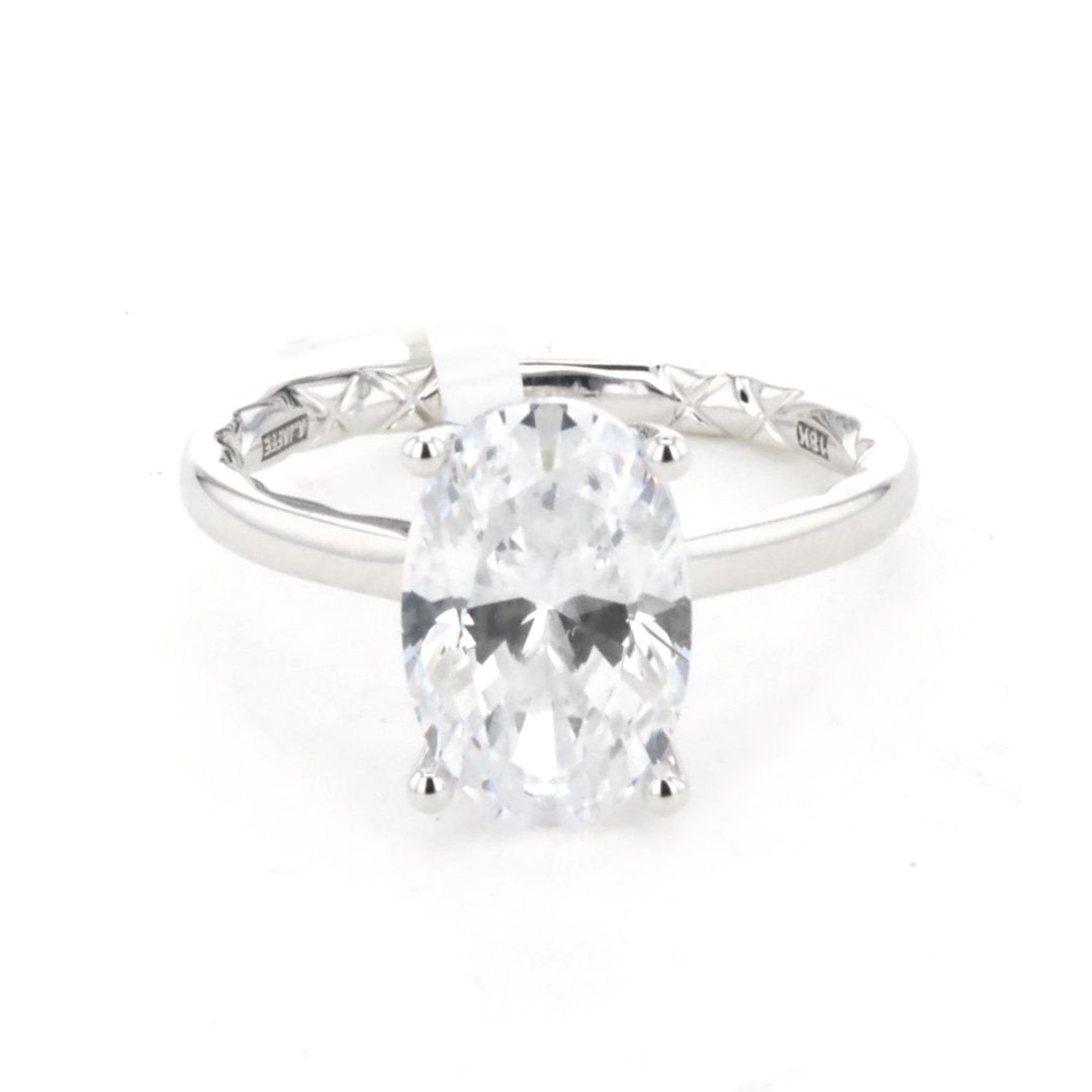 0.08 ctw Diamond Hidden Halo Engagement Ring