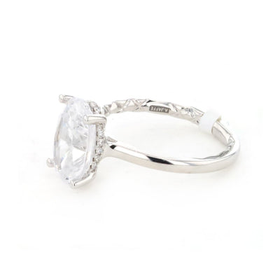 0.08 ctw Diamond Hidden Halo Engagement Ring