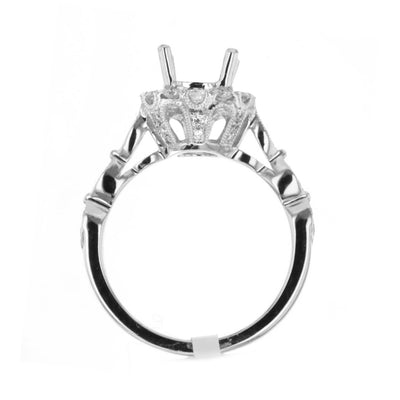 0.48 ctw Diamond Halo Engagement Ring