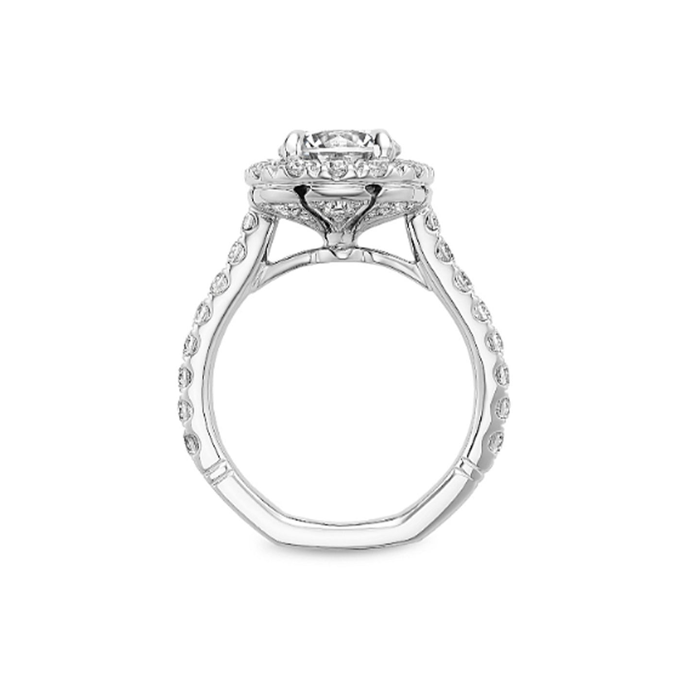 1.28 ctw Diamond Halo Engagement Ring