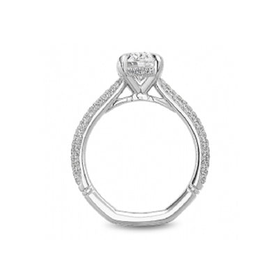 0.56 ctw Diamond Hidden Halo Engagement Ring