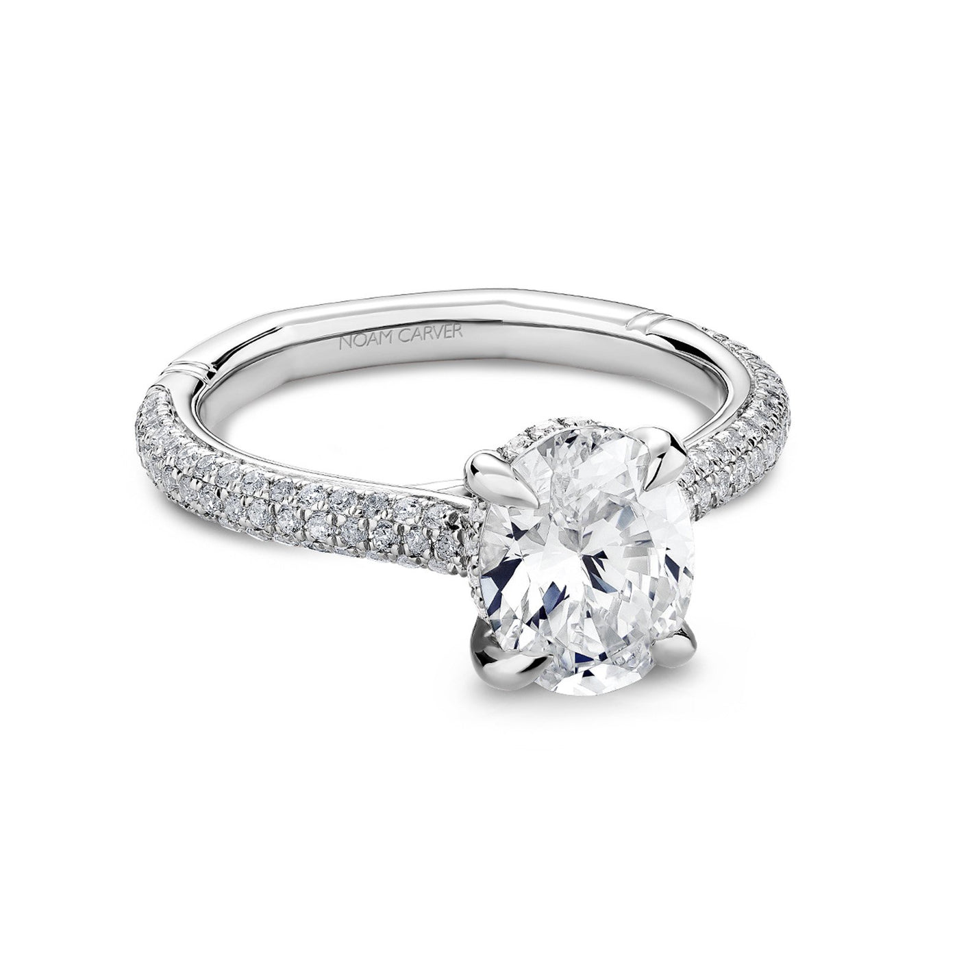 0.56 ctw Diamond Hidden Halo Engagement Ring