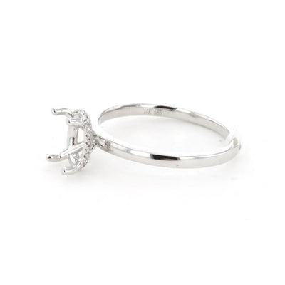 0.04 ctw Diamond Hidden Halo Engagement Ring