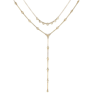 20" 0.30 ctw Diamond Lariat Necklace