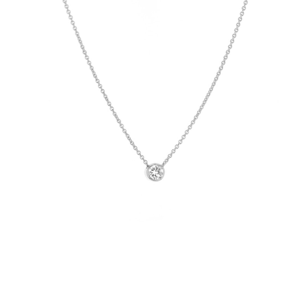 18" 0.17 ct Diamond Solitaire Pendant Necklace | 10270551