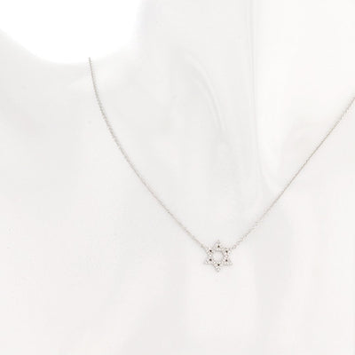 0.11 ctw Diamond Star of David Necklace