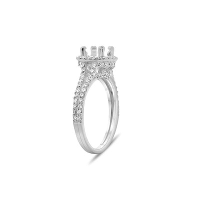 0.51 ctw Diamond Halo Engagement Ring