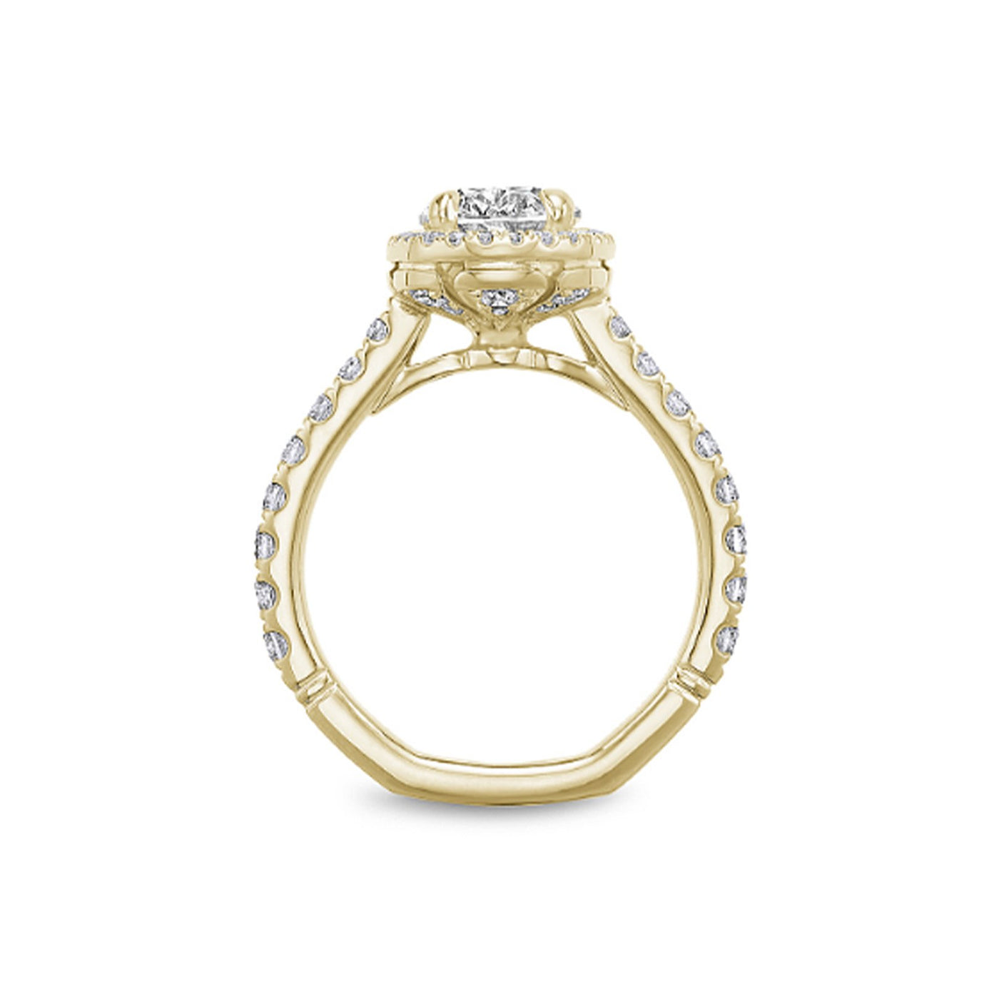 0.80 ctw Diamond Halo Engagement Ring