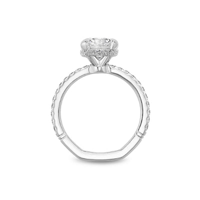 0.41 ctw Diamond Halo Engagement Ring