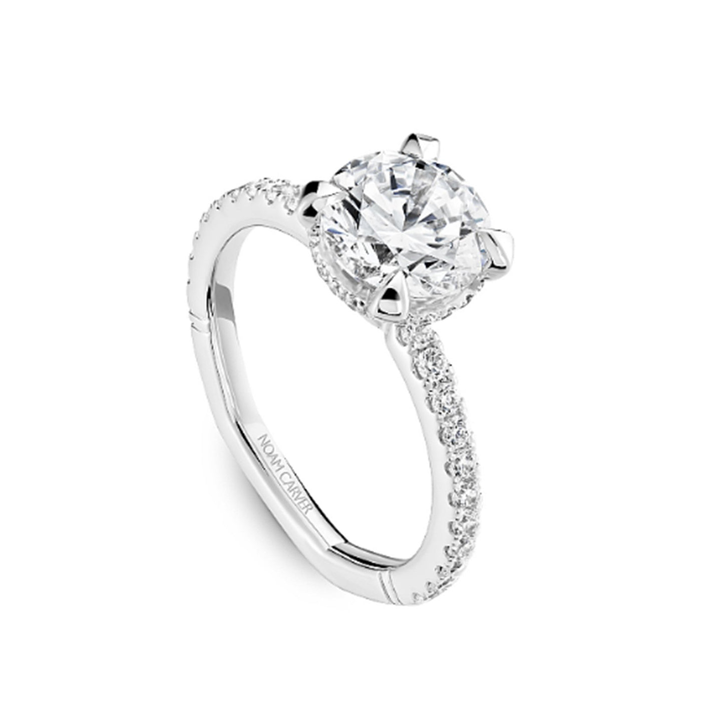 0.41 ctw Diamond Halo Engagement Ring