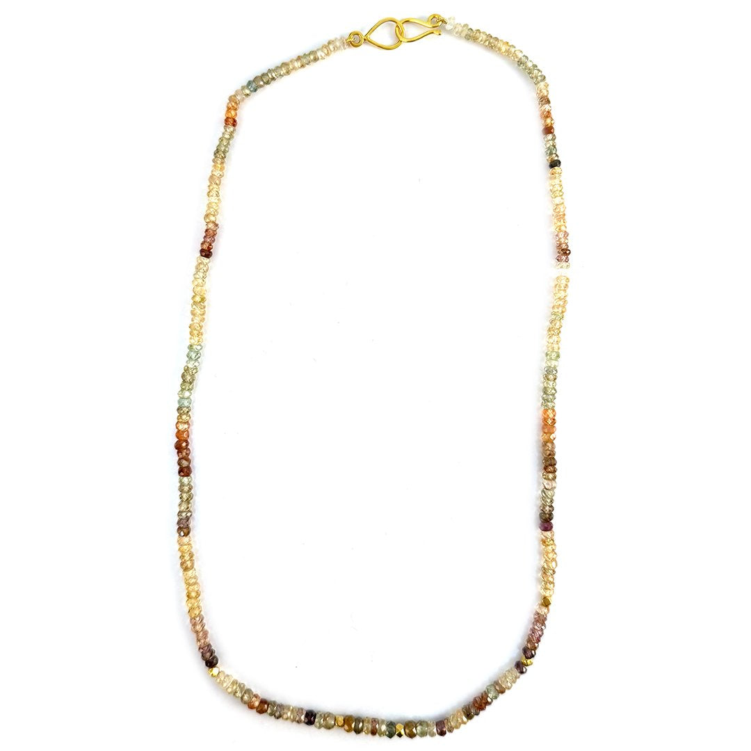 Zircon Faceted Bead Necklace