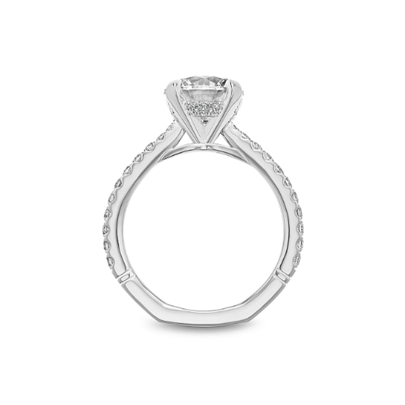 0.39 ctw Diamond Hidden Halo Engagement Ring