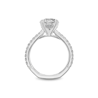 0.39 ctw Diamond Hidden Halo Engagement Ring