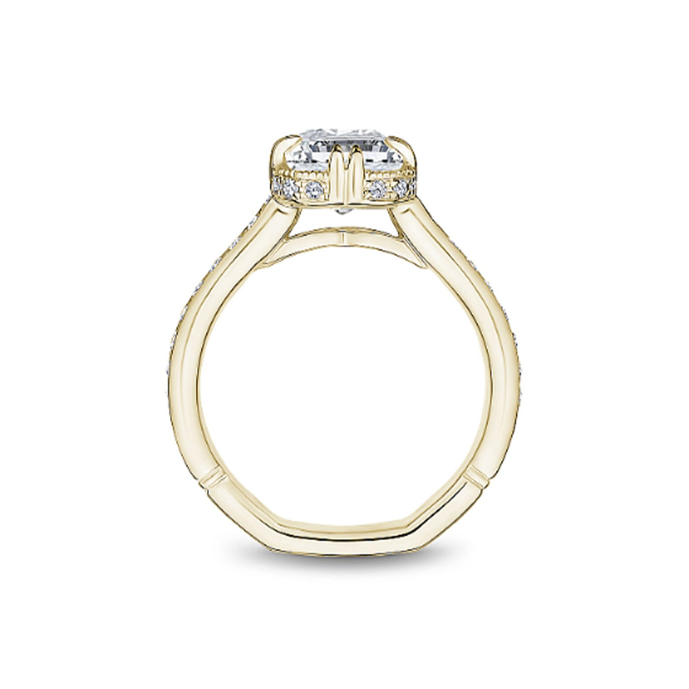 0.38 ctw Diamond Bezel Engagement Ring