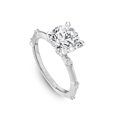 0.22 ctw Diamond Hidden Halo Engagement Ring