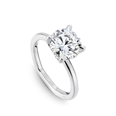 0.08 ctw Diamond Hidden Halo Engagement Ring