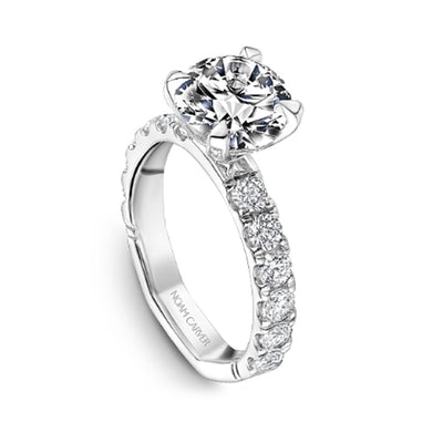 1.06 ctw Diamond Hidden Halo Engagement Ring