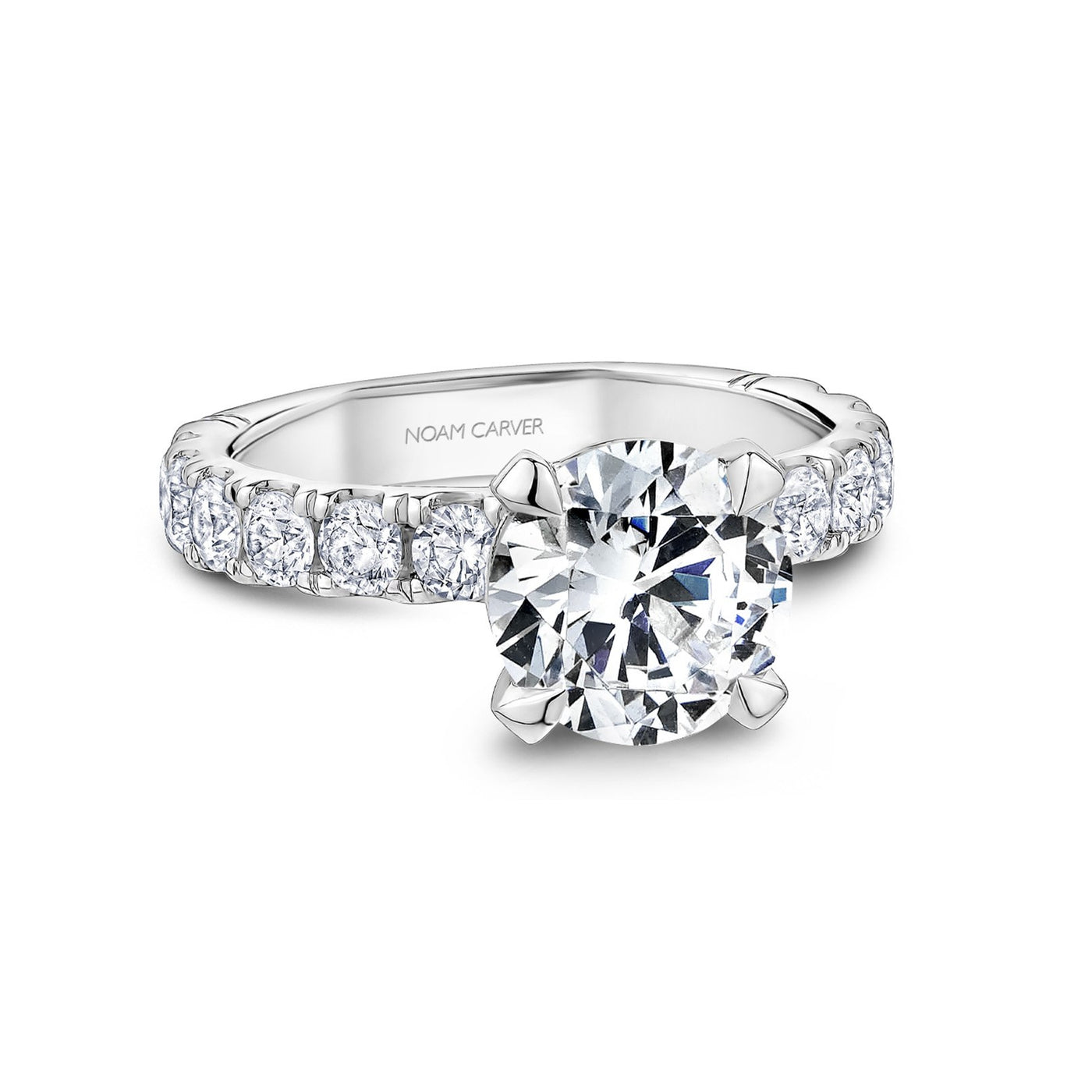 1.06 ctw Diamond Hidden Halo Engagement Ring