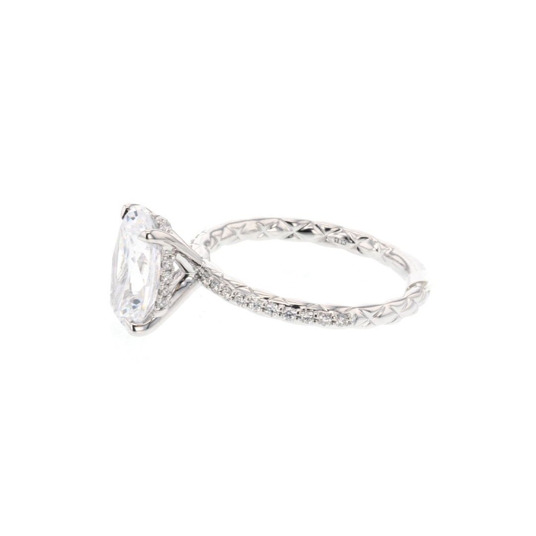 0.22 ctw Diamond Halo Engagement Ring