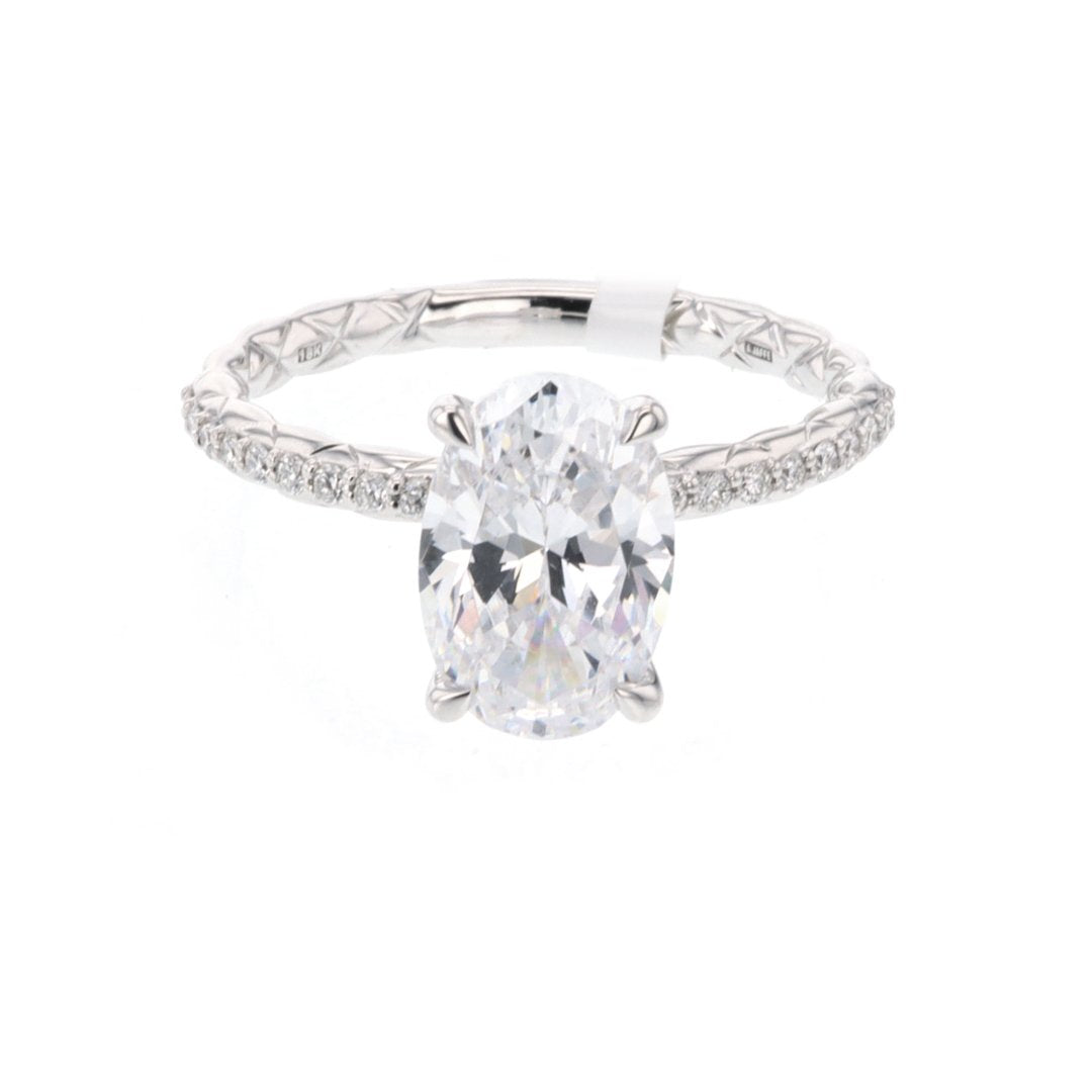 0.22 ctw Diamond Halo Engagement Ring